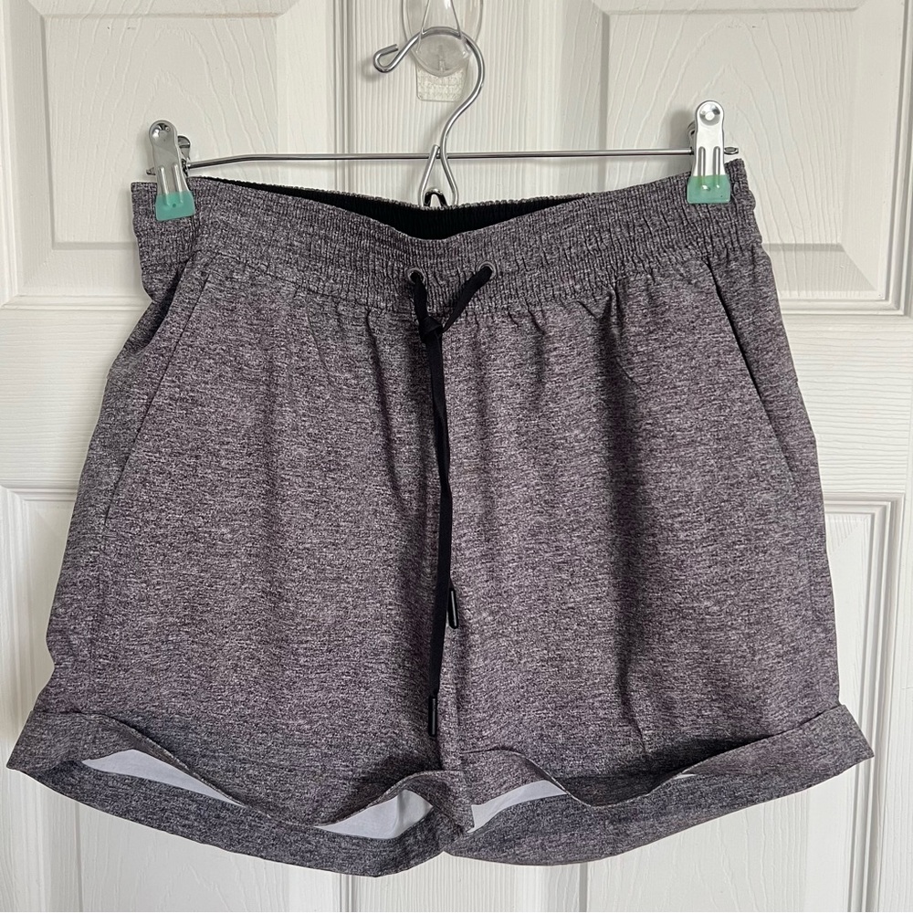 Lululemon Spring Break Away Short *4-way Stretch 3" Heather Lux Multi Black Sz 6 - Picture 5 of 9